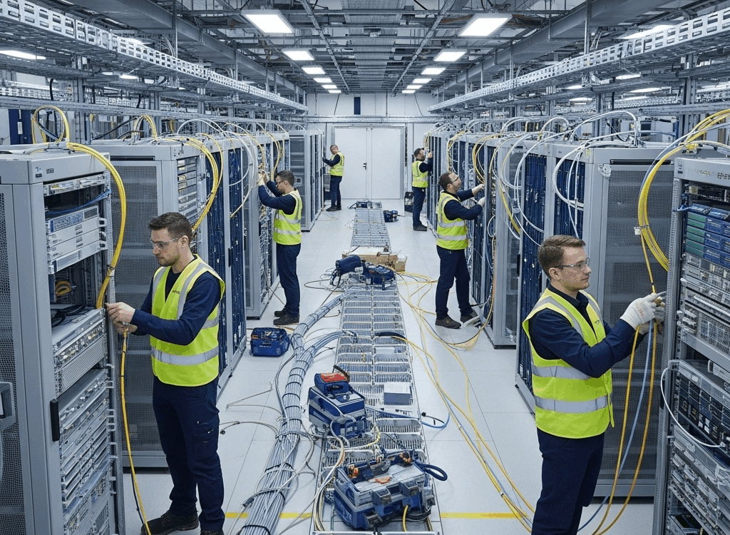 Instalaciones de fibra óptica y redes de telecomunicaciones