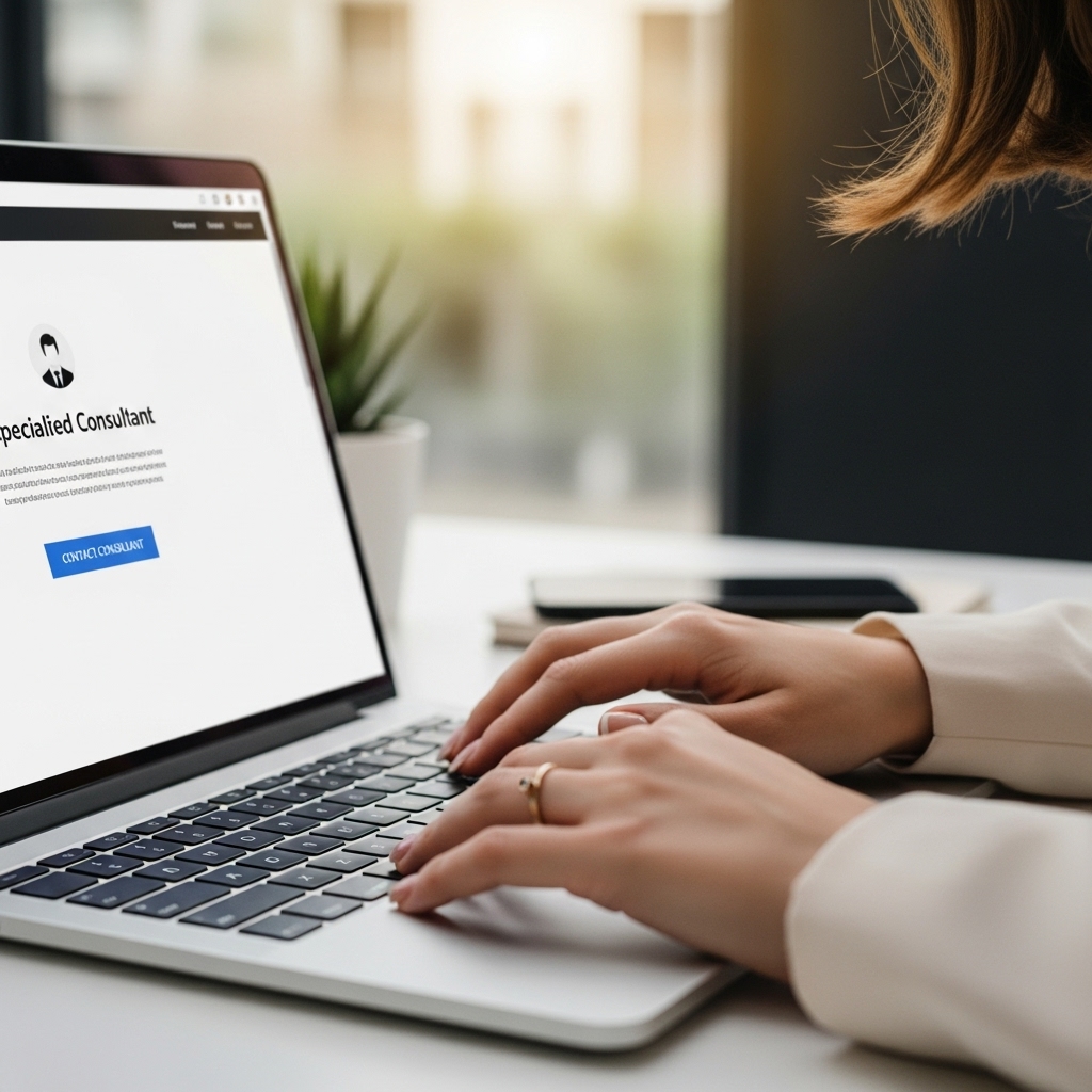 contactar a través de la web con un consultor especializado